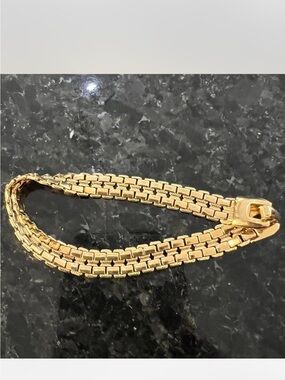 Vintage Money gold chain bracelet